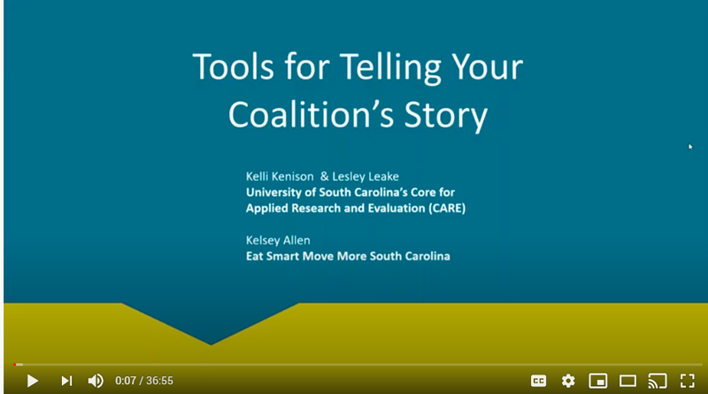 Tools for Telling Your Coalition’s Story