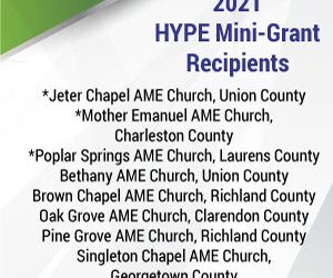 Third Round of AME Churches get Funded for The HYPE Project
