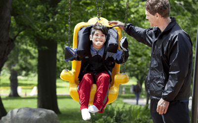 First inclusive play equipment now installed in the City of Laurens
