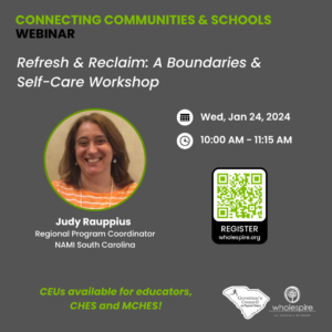 Connecting Communities and Schools webinar series