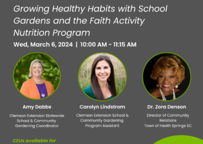 Growing Healthy Habits with School Gardens and the Faith, Activity and Nutrition Program