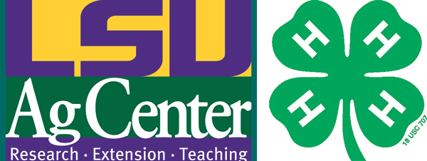 The Louisiana State University AgCenter logo and the Louisiana 4H logo